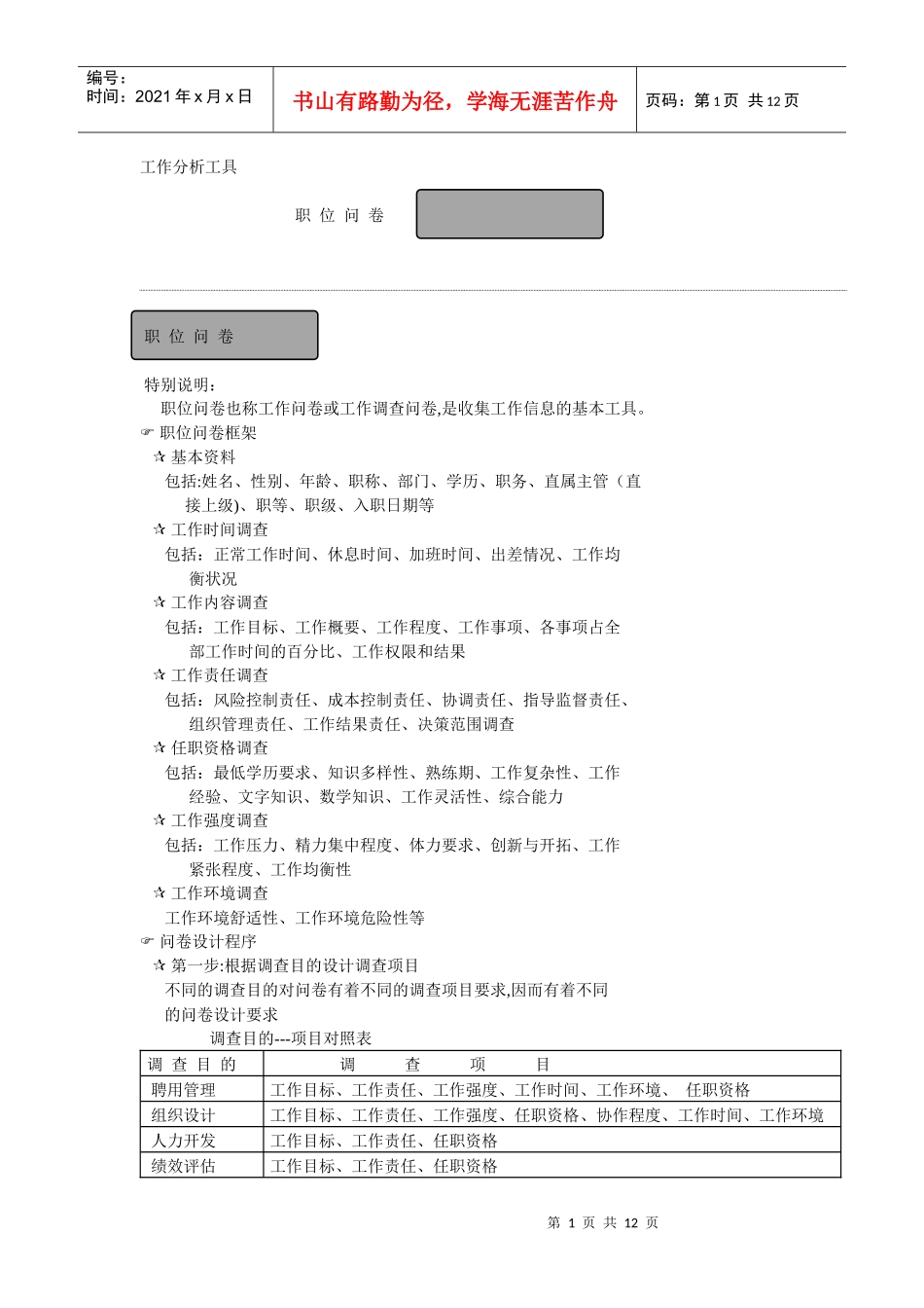 工作分析的必备工具_第1页