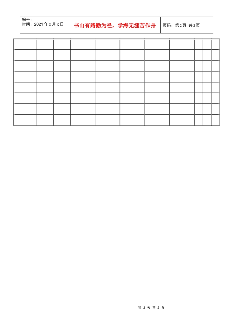 【人事规章】人事资料记录表_第2页