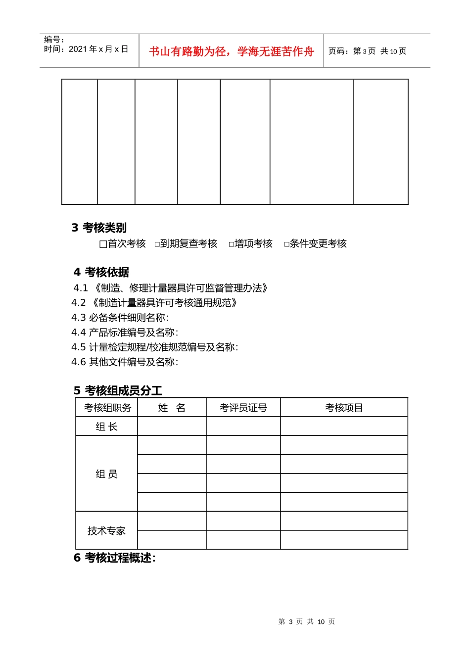 制造计量器具许可考核报告样本_第3页