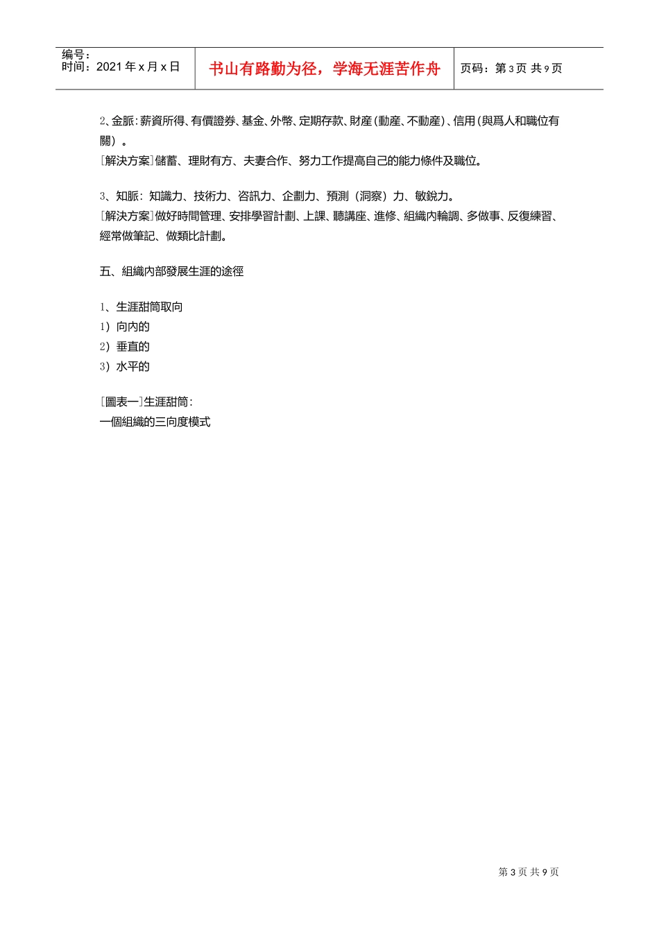 做好职业生涯规划的管理_第3页