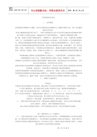 购物中心总体策划设计要点