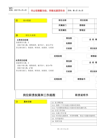 岗位职责权限和工作流程分析