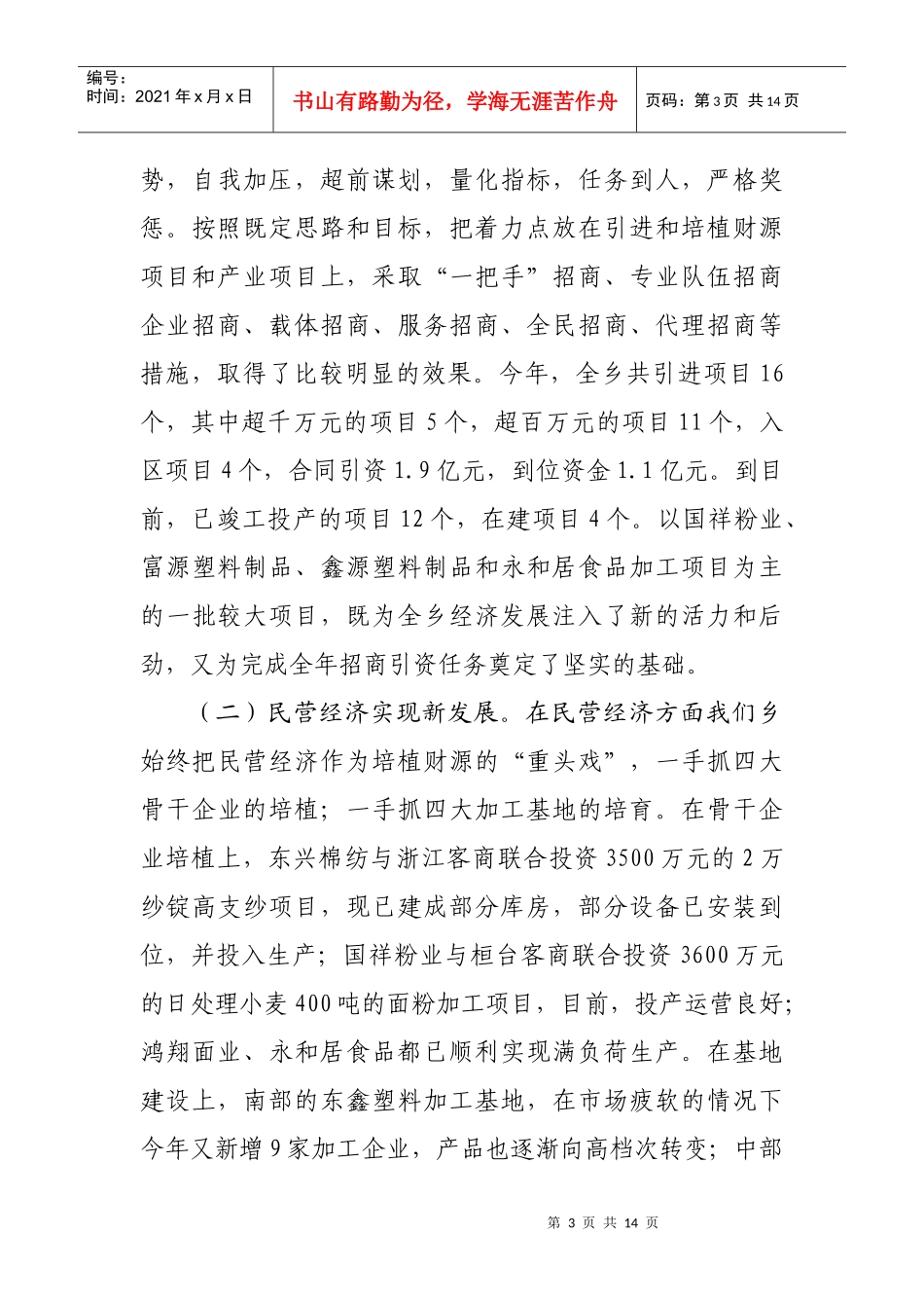 全乡经济工作会议_第3页