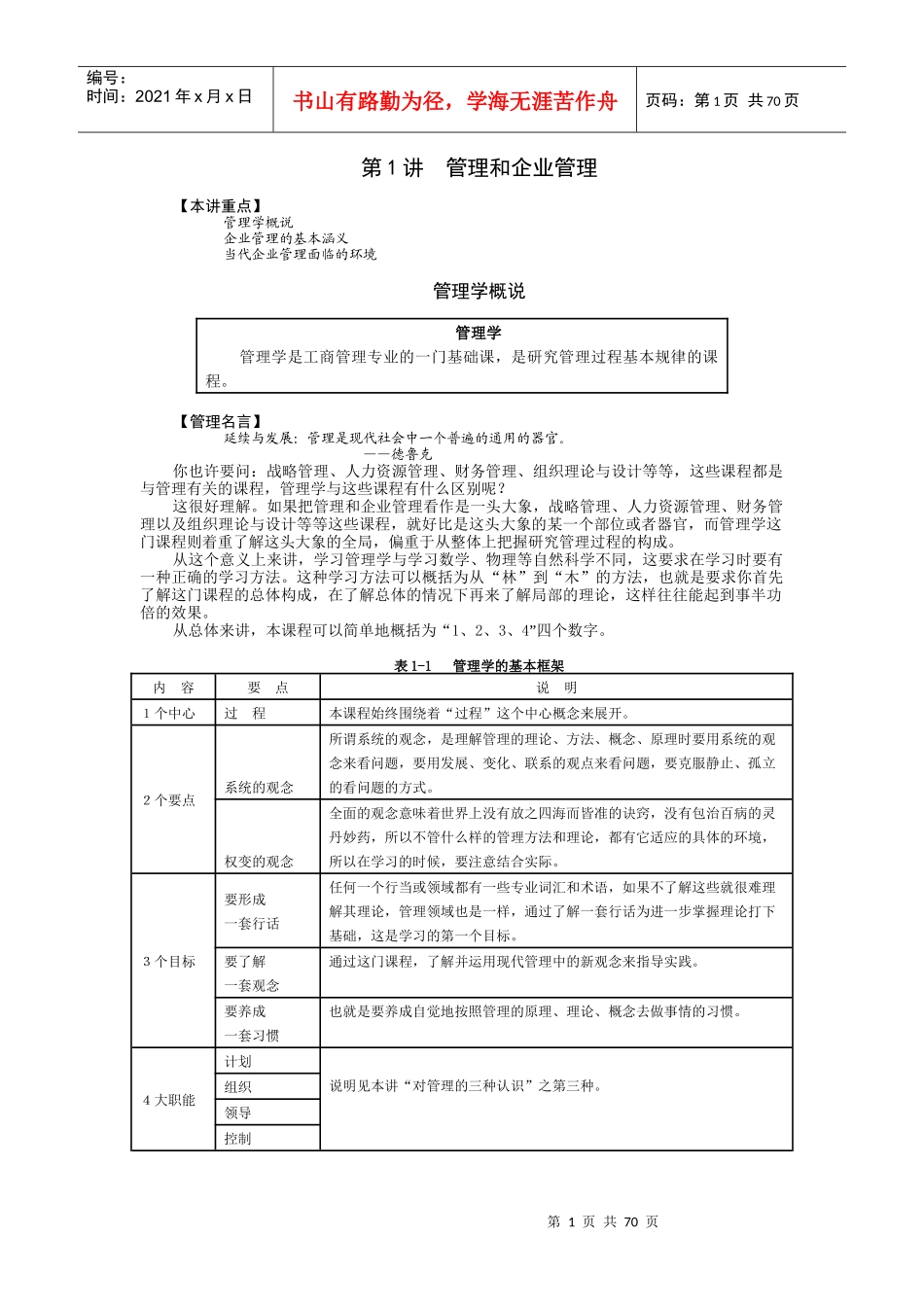 管理学(MBA全景教程之四)_第1页