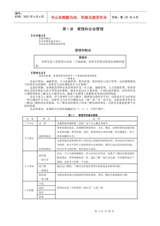 管理学(MBA全景教程之四)