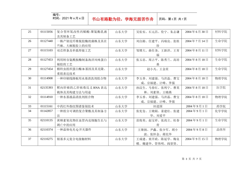 国家科技奖励评审专家推荐情况表_第3页
