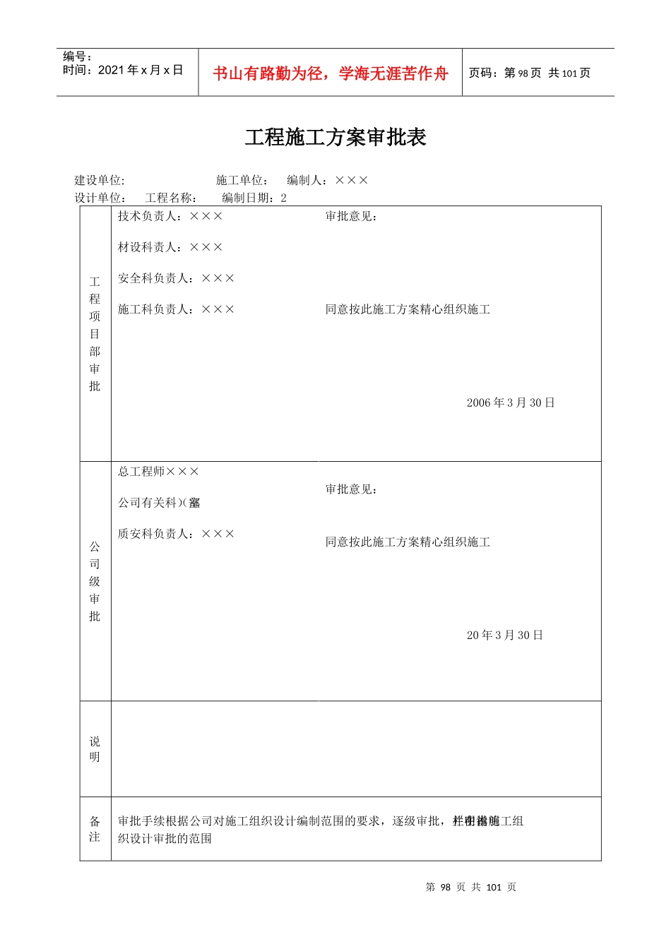 施工组织设计方案报审表(doc 92页)_第3页