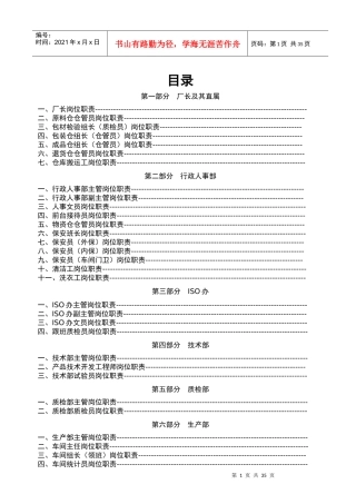 人力资源-2022atXX公司岗位职责汇编