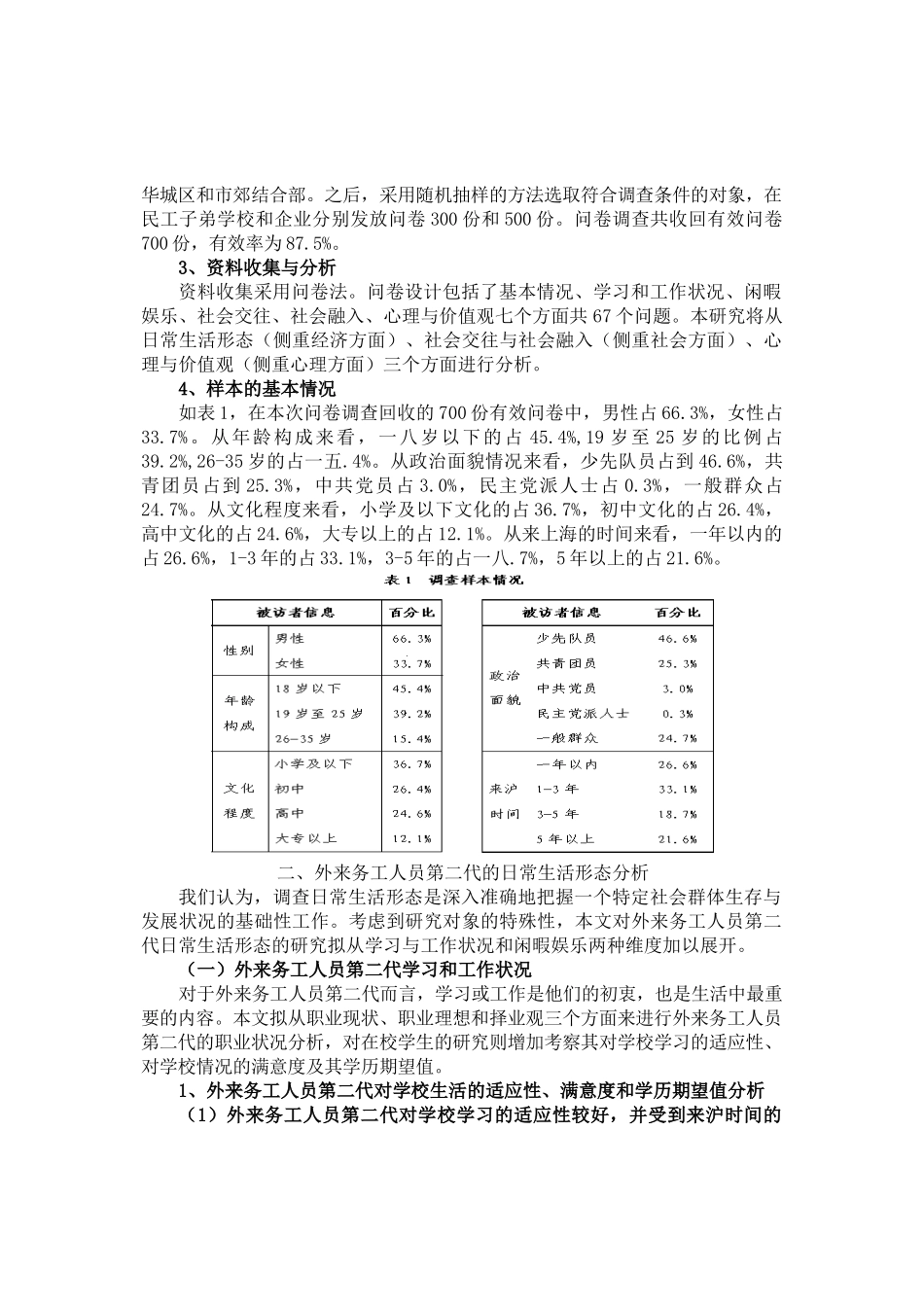 外来务工人员生存和发展状况调查_第2页