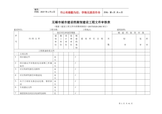 工程档案归档