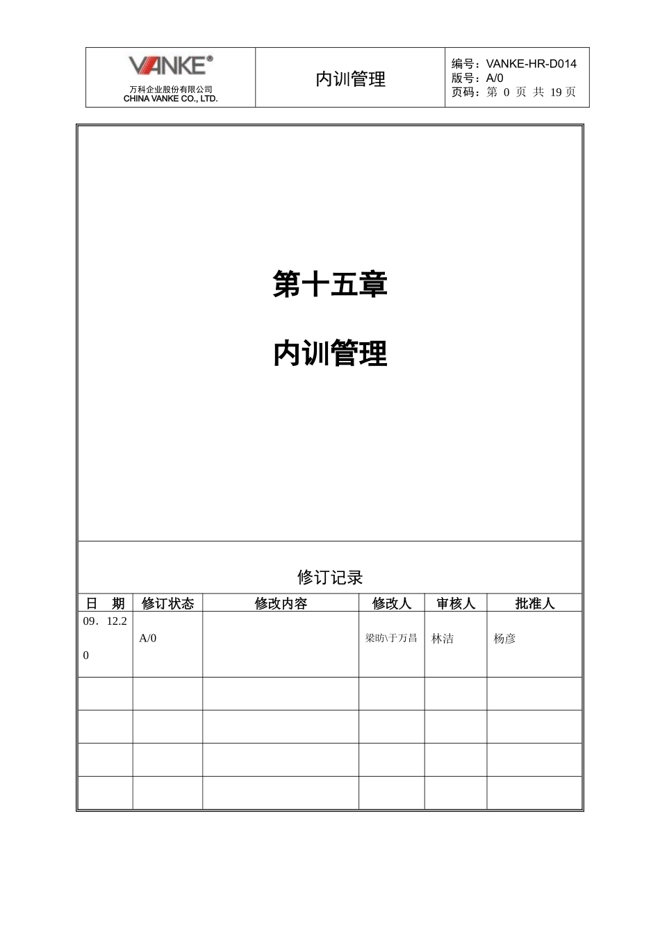 人力资源-2022VANKE-HR-D014内训管理_第1页