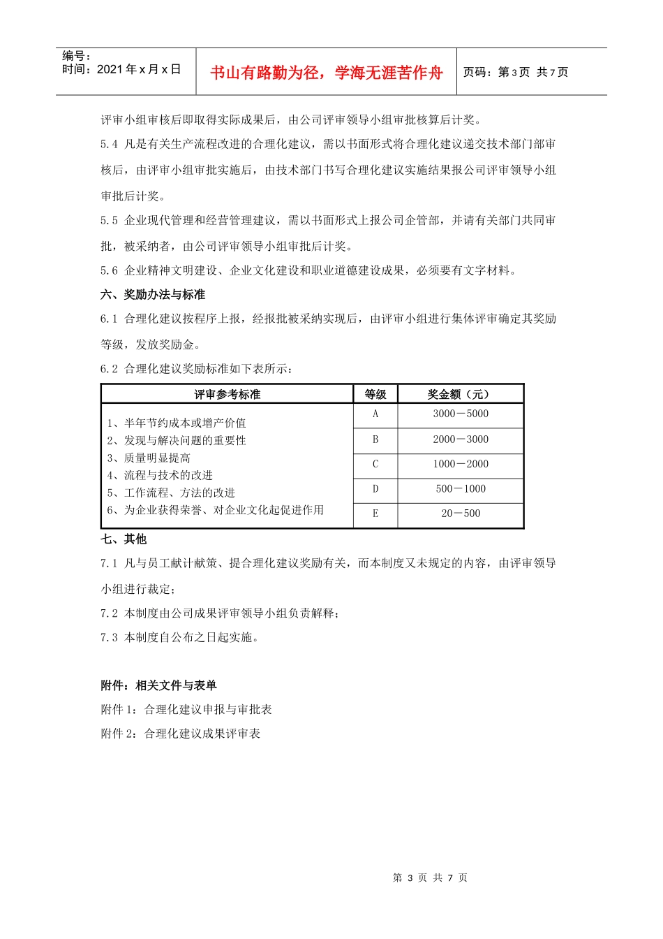 ××电子合理化建议奖励制度_第3页