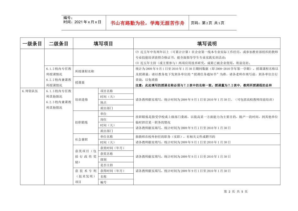 人才培养数据采集平台填表说明_第2页