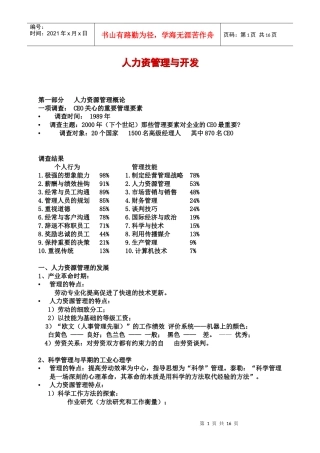 中人网----人力资管理与开发
