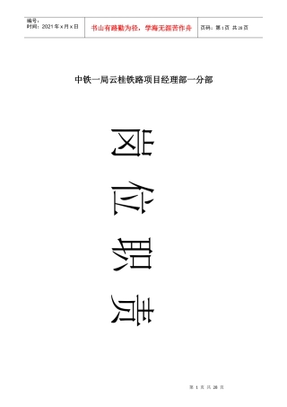 岗位责任汇编