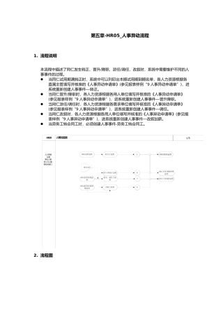 企业人事异动流程分析