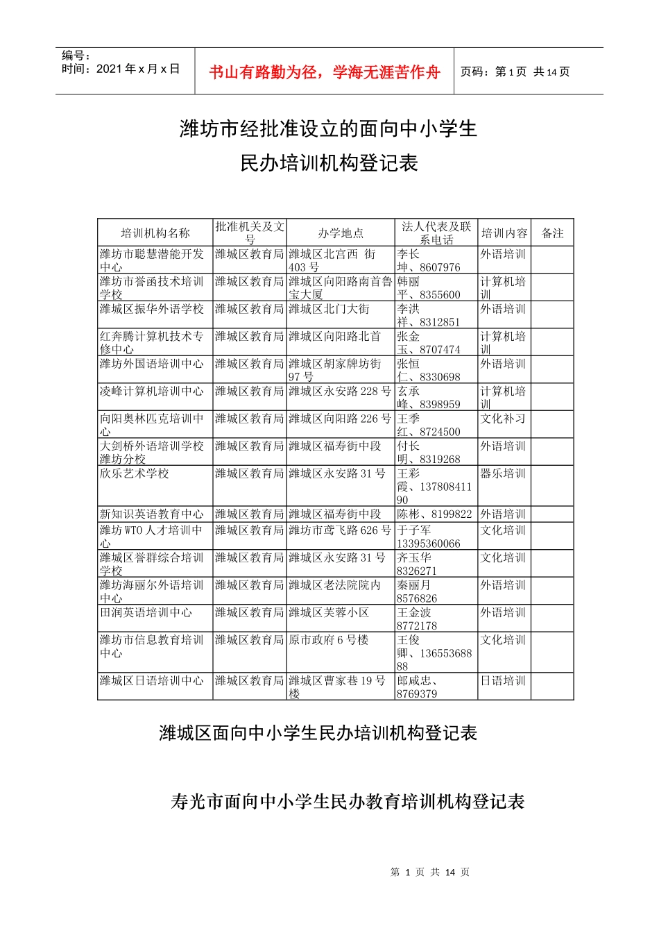 培训机构名称_第1页