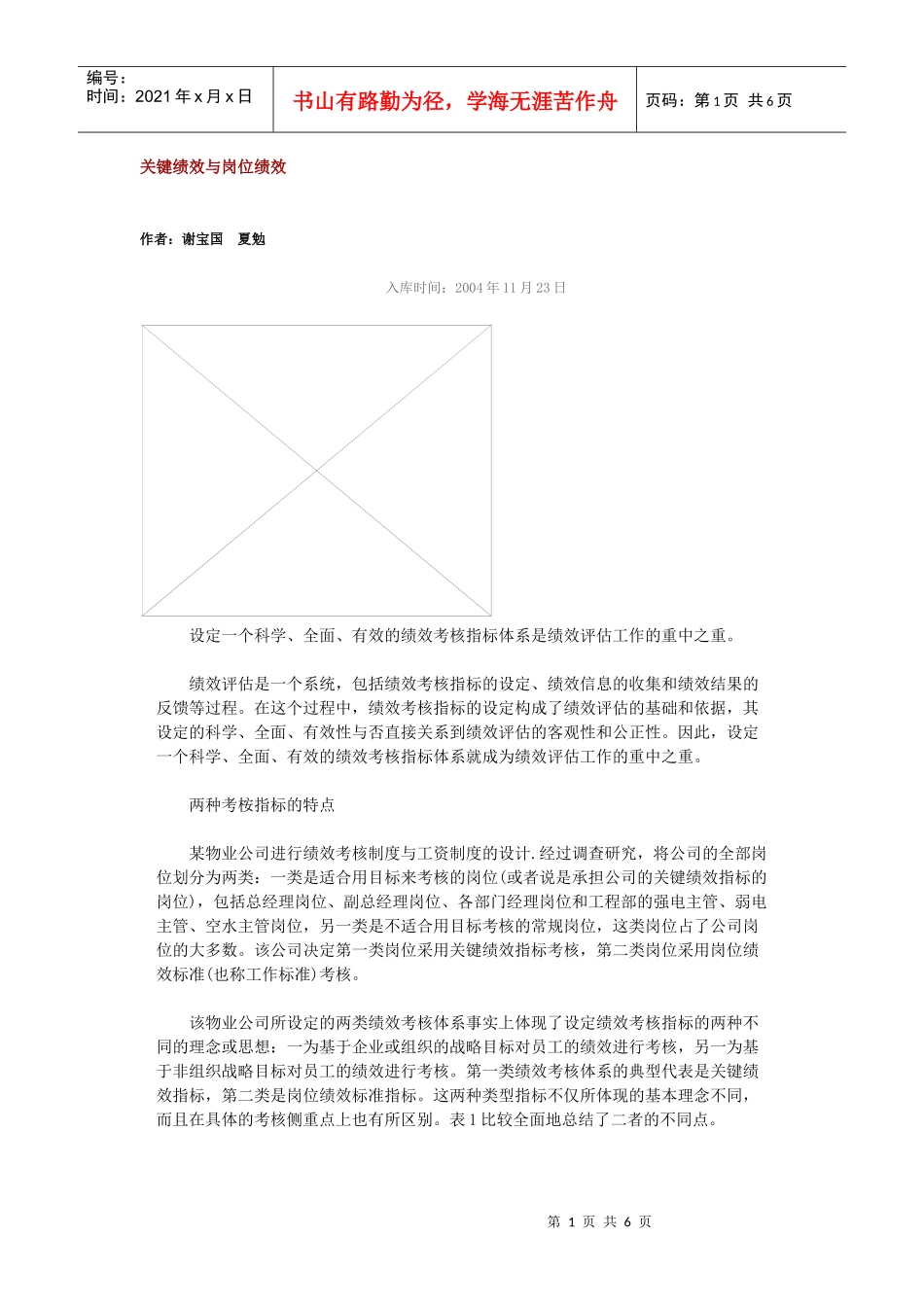 关键绩效与岗位绩效_第1页