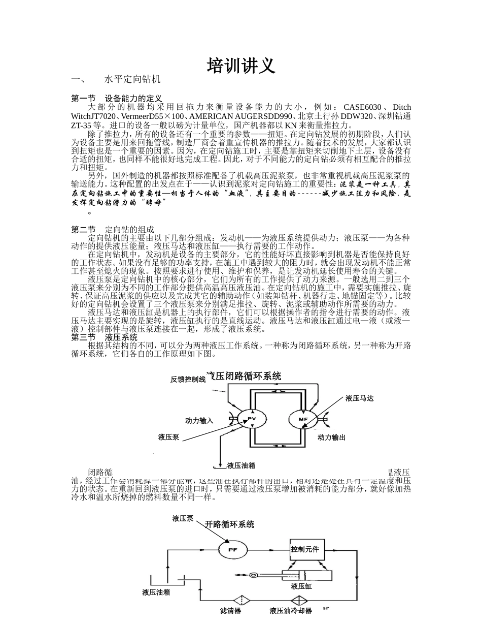 人力资源-2022hdd水平定向钻机培训讲义_第1页