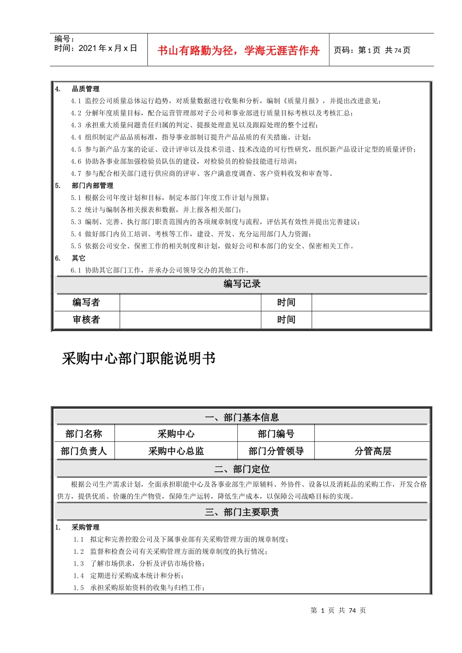 公司各部门职责_2_第2页