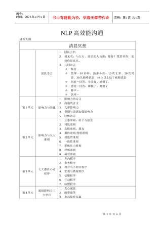 人力资源-2022NLP高效能沟通_影响力集团：李炫华