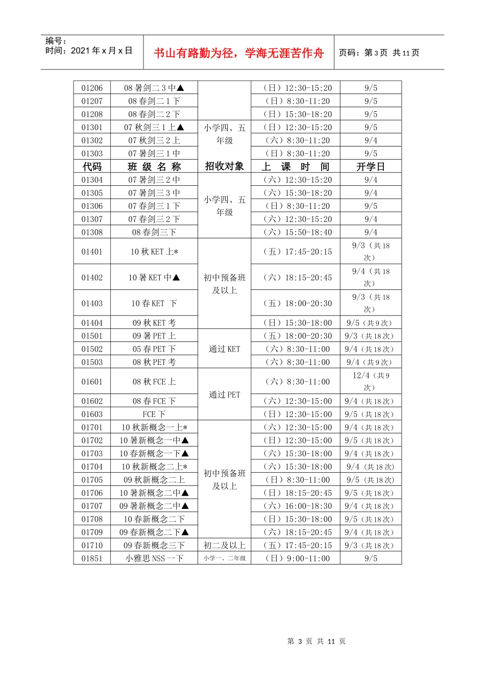 人力资源-202210年秋季招生简章（网）doc-上海市青少年文化培训学校_第3页