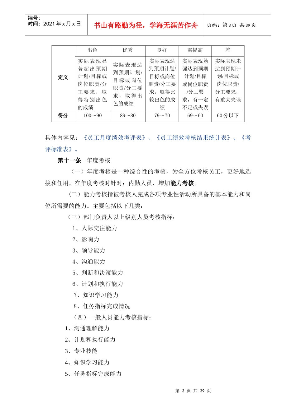 外架厂绩效考核方案_第3页