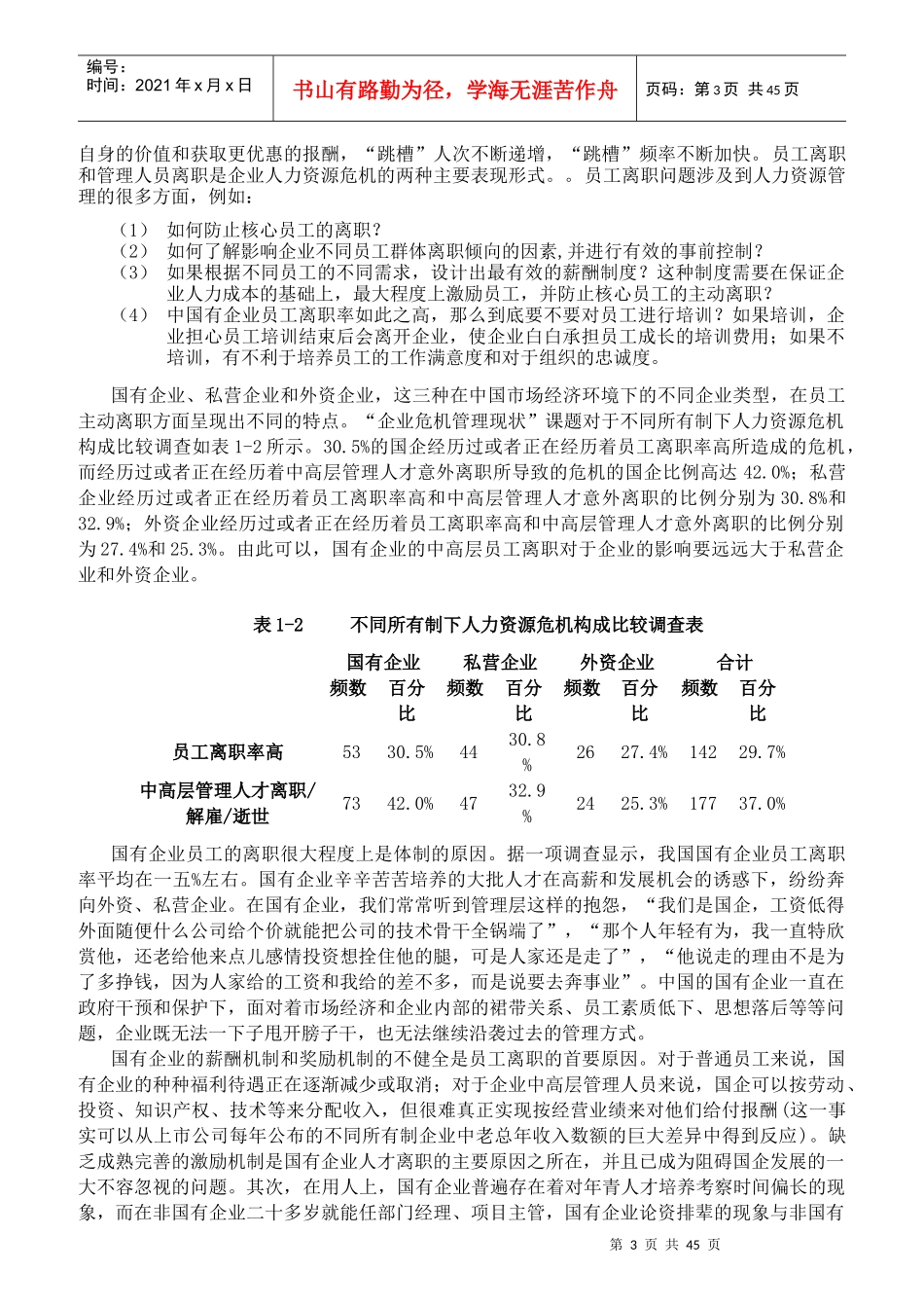 国有和私营体制下员工离职倾向对比_第3页