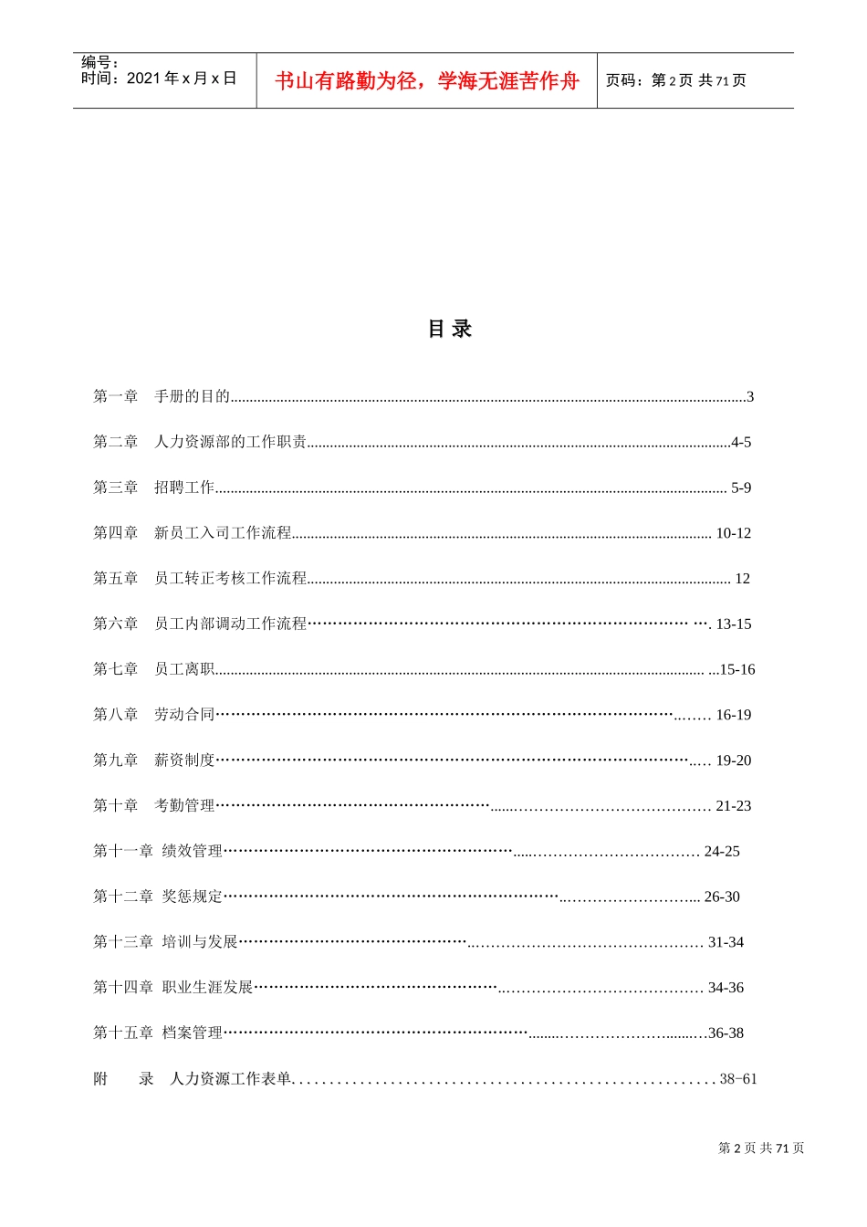 人力资源管理工作手冊_第2页