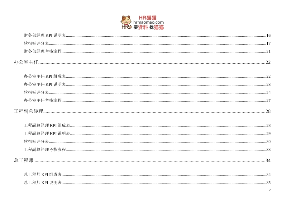 【实例】青岛XX置业有限公司KPI指标体系-HR猫猫_第3页