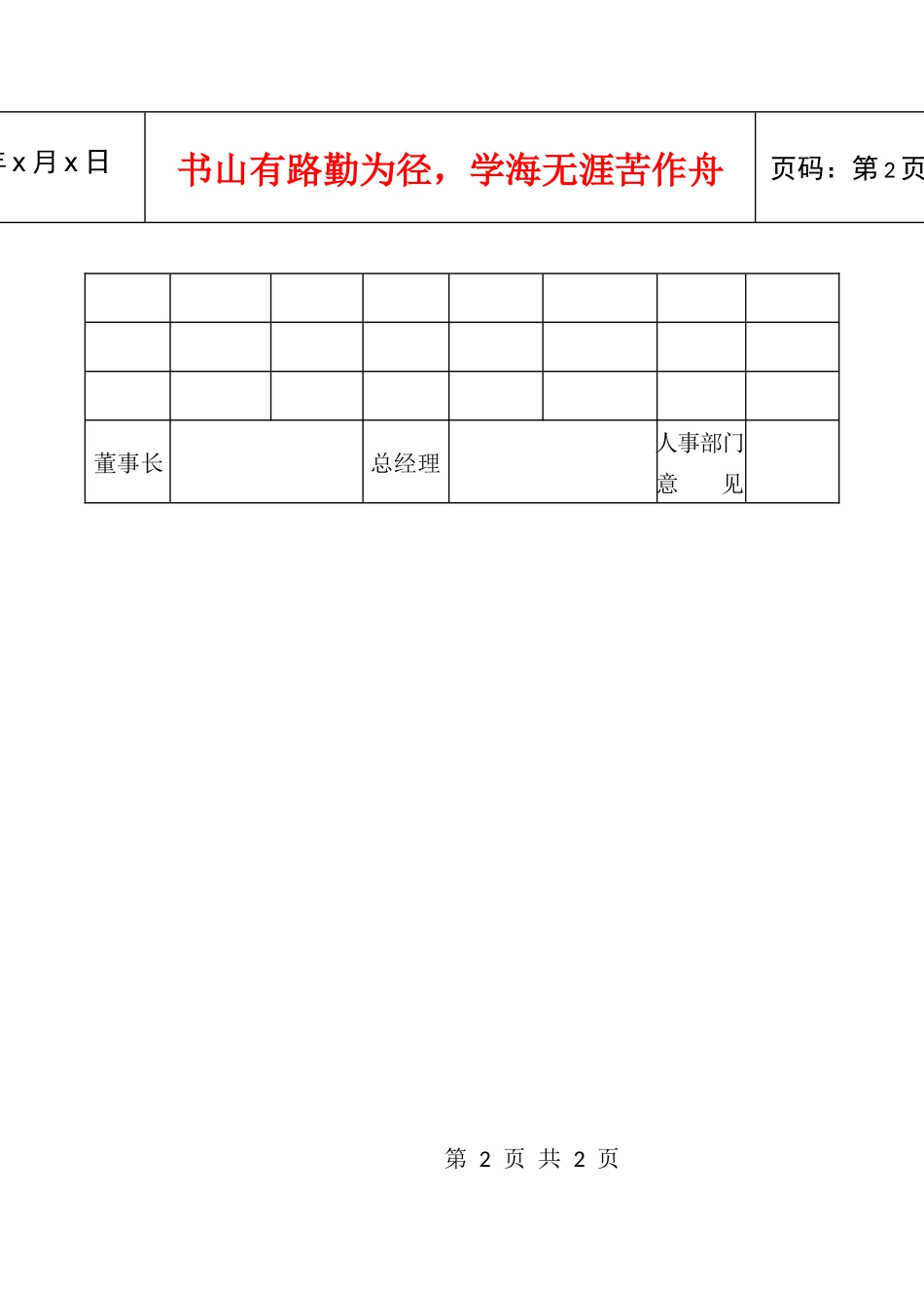 人力资源-202204人员增减申请书_第2页