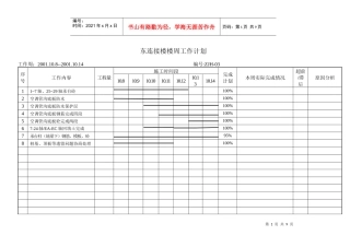 东连接楼楼周工作计划924-930