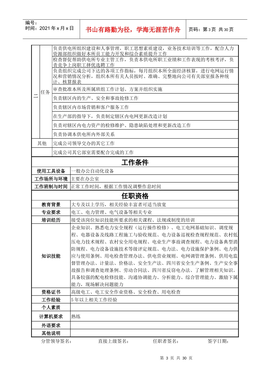 供电所岗位说明书_第3页