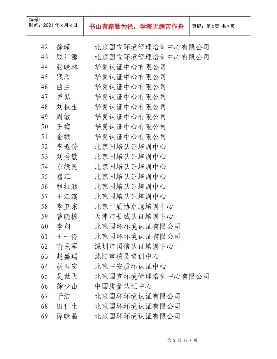 中国认证人员与培训机构国家认可委员会_第3页