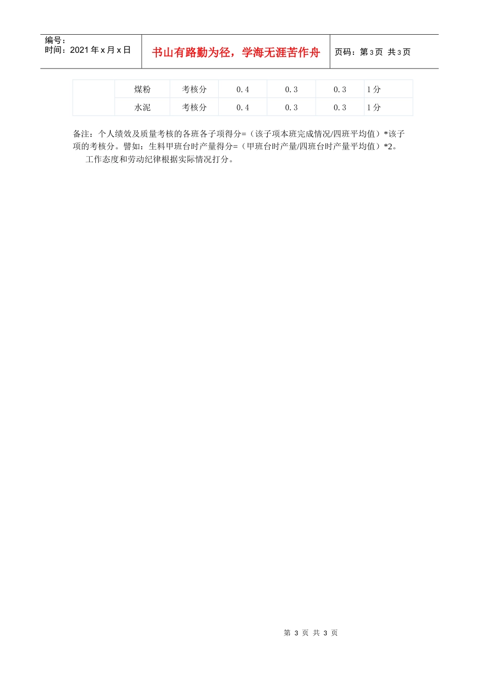 中控室操作员绩效薪资考核_第3页