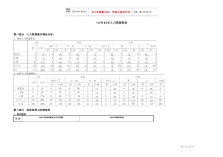 公司04年人力资源规划