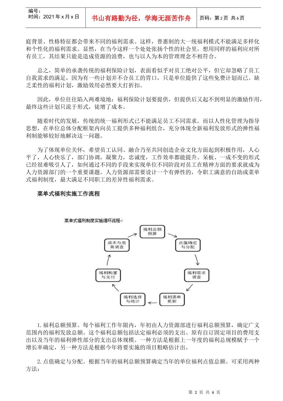 如何实施菜单式弹性福利制度方案_第2页