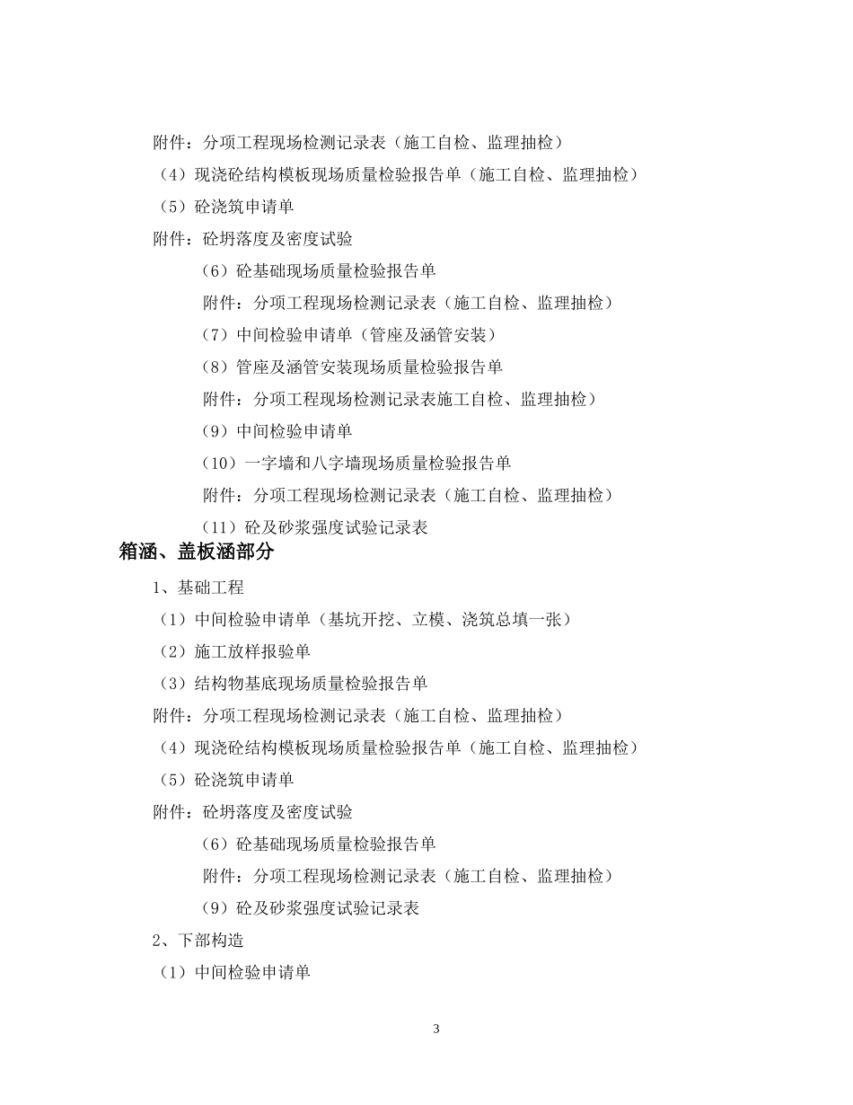 工程部分分部工程施工资料整理目录_第3页