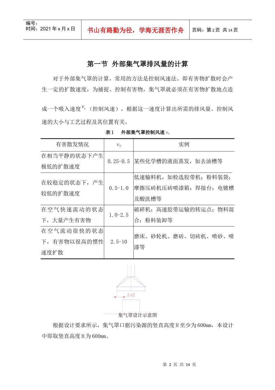 大气污染处理课程设计_第2页