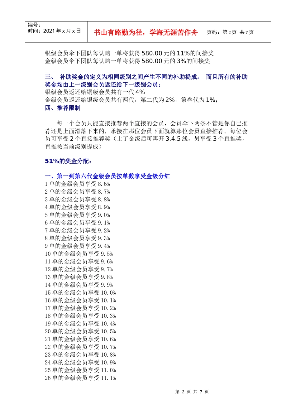 《王者贵族团队奖金分配制度》最新升级版----抢先看_第2页