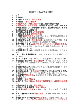 工程竣工资料模板(DOC39页)