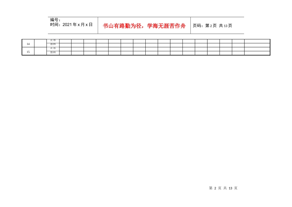 【考勤管理】员工出勤记录表_第2页