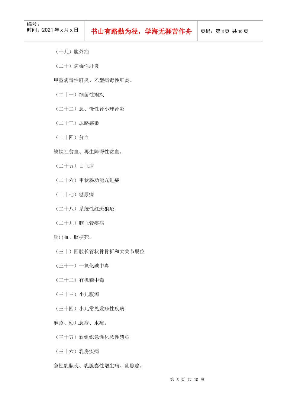 人力资源-2022XXXX年临床助理医师实践技能考试大纲_第3页