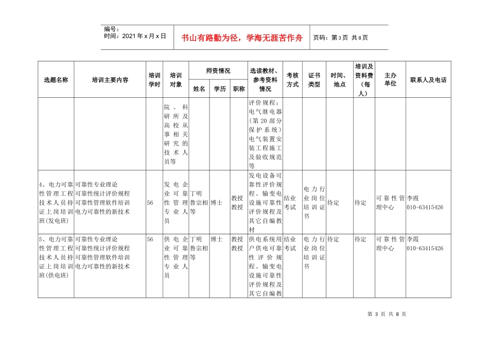 为贯彻落实国家国家人力资源和社会保障部《专业技术人才知识更新_第3页