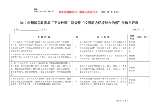 XXXX年新浦区教育局“平安校园”建设暨“校园周边环境综合治