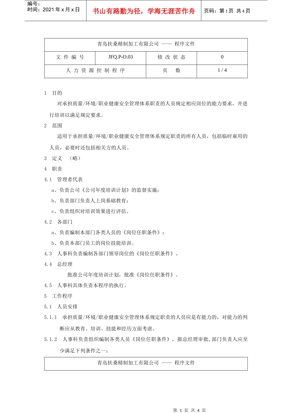 人力资源控制程序JFQ.P-O.03_第1页