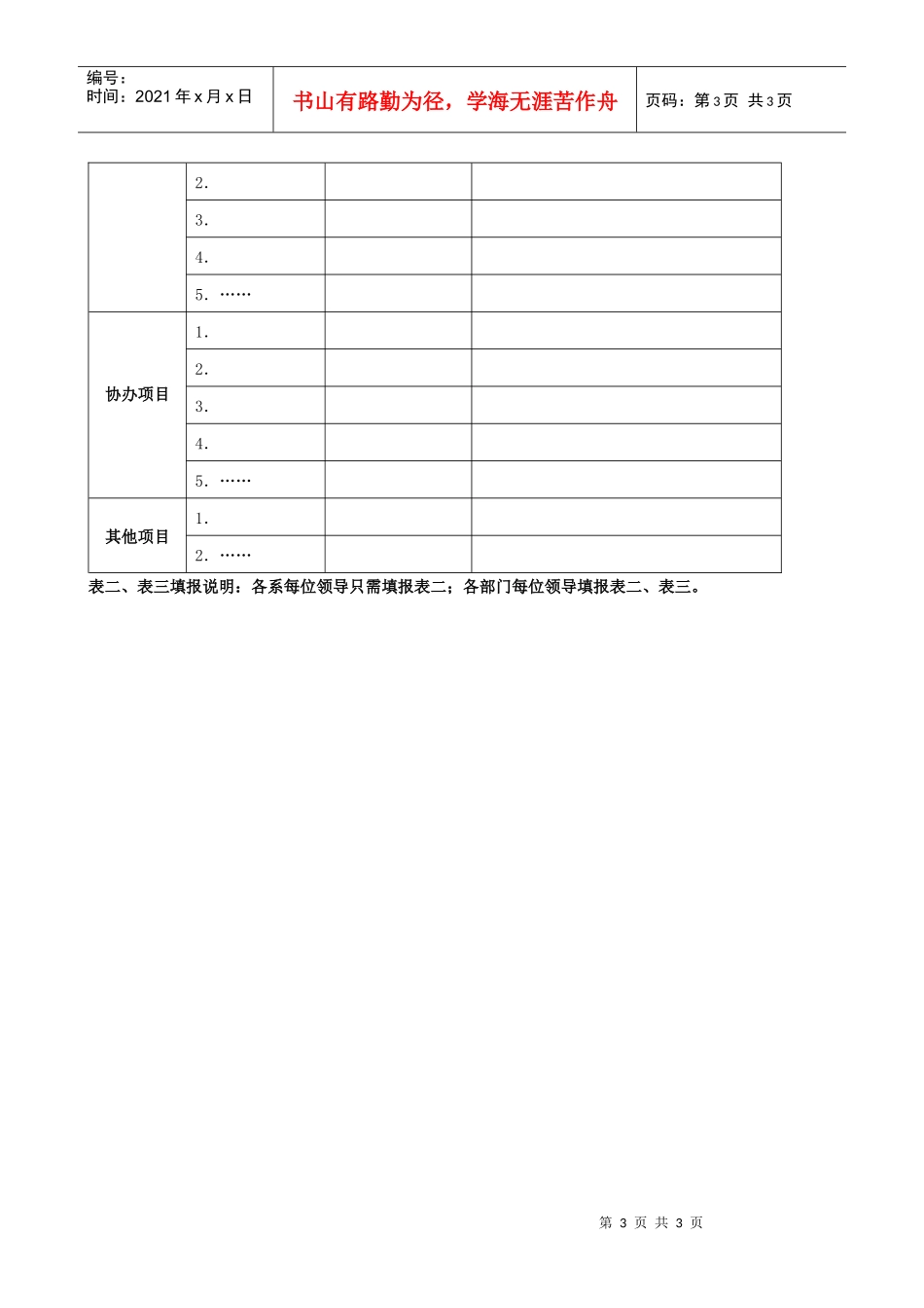 岗位说明书(模版)_第3页