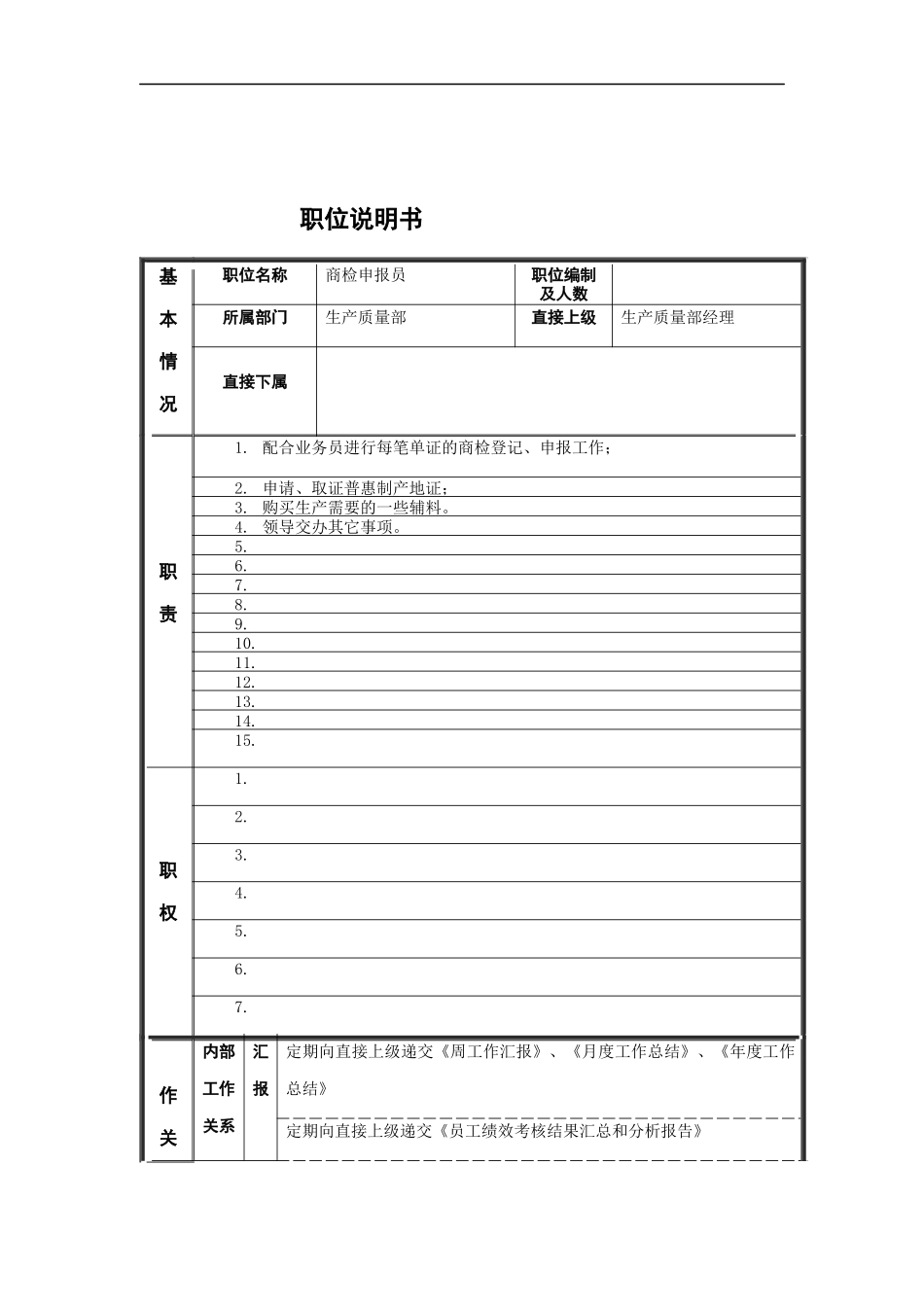 商检申报员岗位说明书_第1页