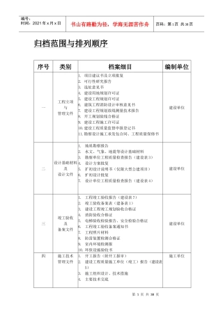 中新天津生态城档案归档指南新