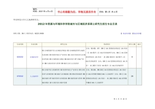 华东师大资源环境与城乡规划研究生招生信息
